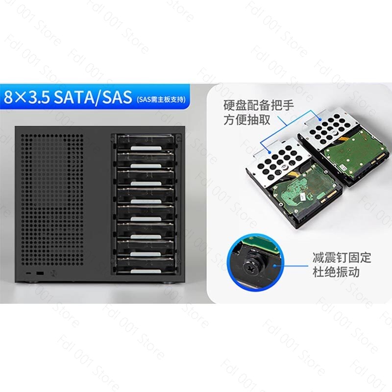 Atx Power Supply - Chassi NAS Sagittarius de 8 posições,