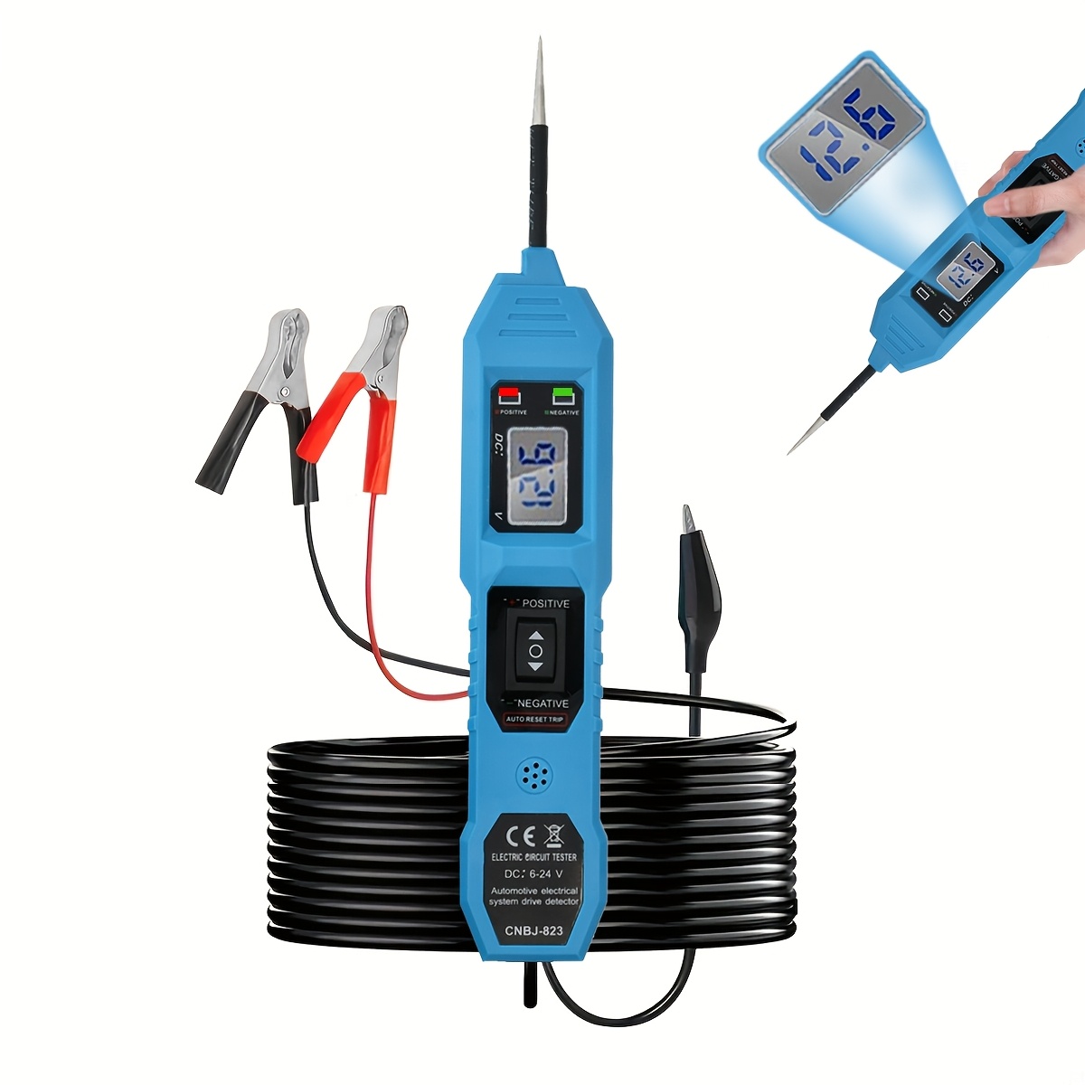 Power Supply Tester - Testador de Circuito Automotivo 6V-24V DC