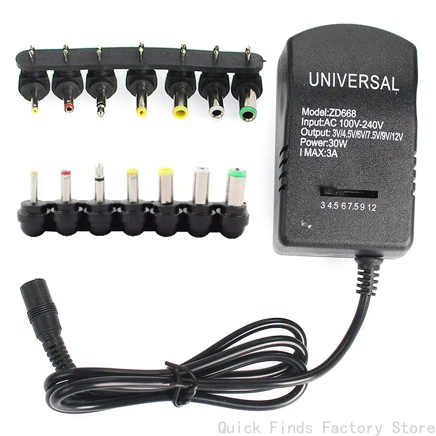 Dc Power Supply 12V - Adaptador de alimentação com várias tensões