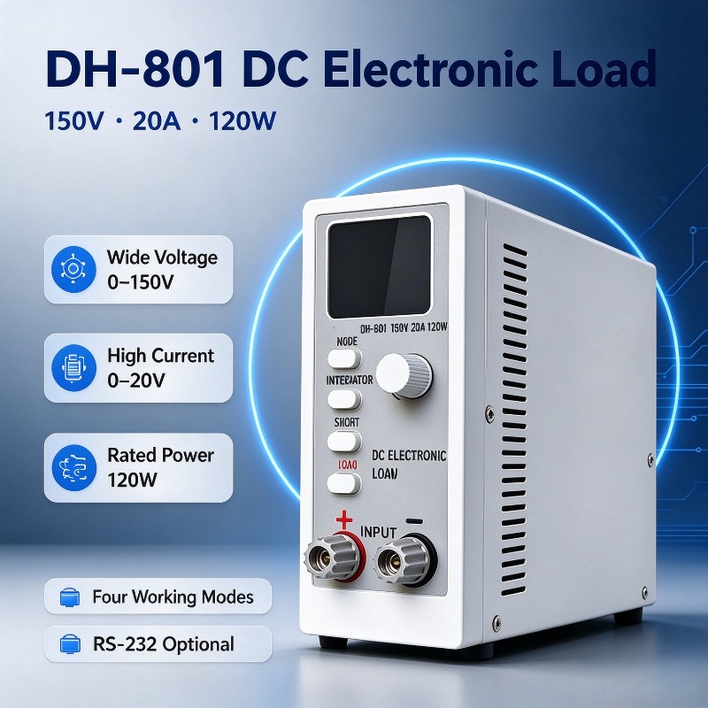 Power Supply Tester - Testador de Carga Eletrônica DC H-801