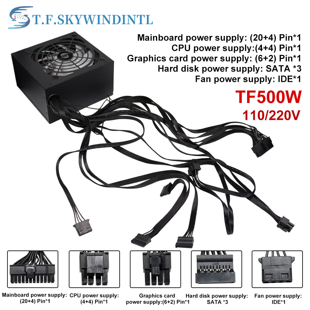 Fonte 500w psu12v fontes de al - Psu Computer avaliação e preço