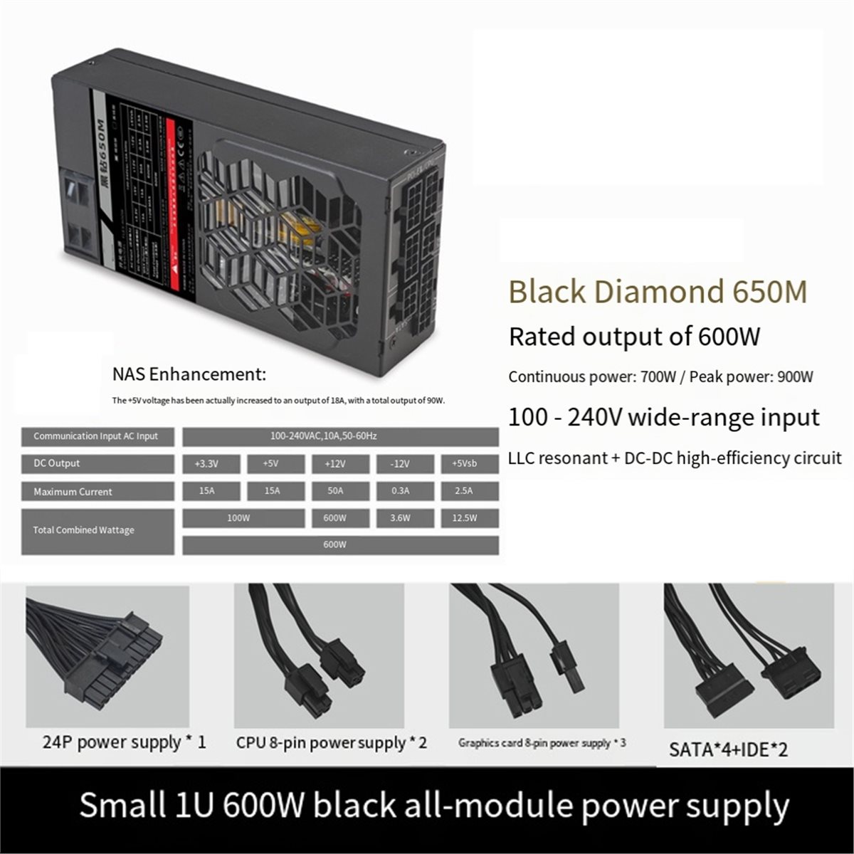 [AC18 Digital]/Fonte de Alimen - Flex Atx Power Supply 600W 1U avaliação e preço