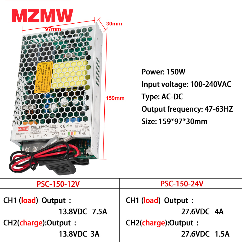 Mzmw 150w função ups fonte de  - Smps Power Supply avaliação e preço