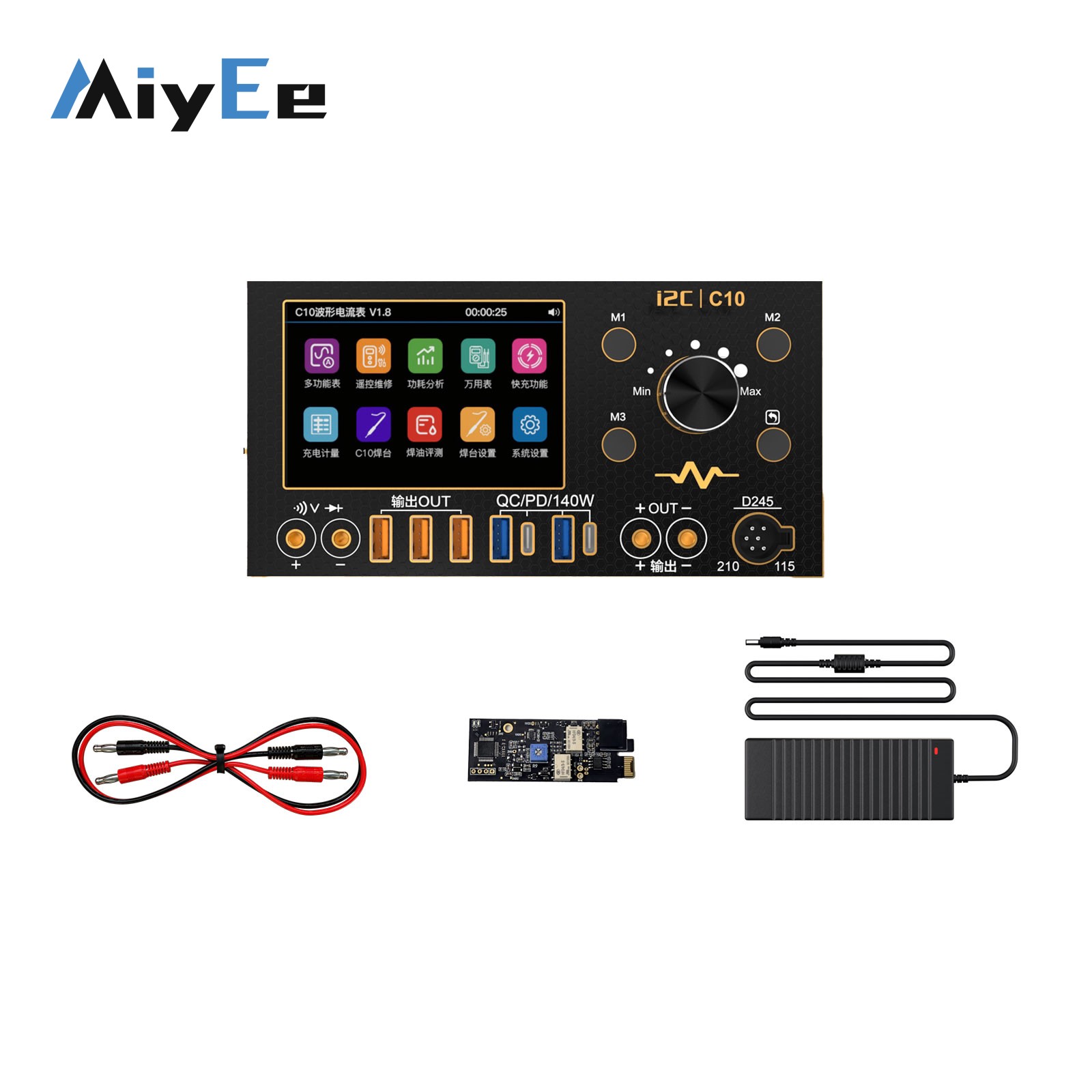 i2C C10 4CH 280W Amperímetro d - Power Supply Tester avaliação e preço
