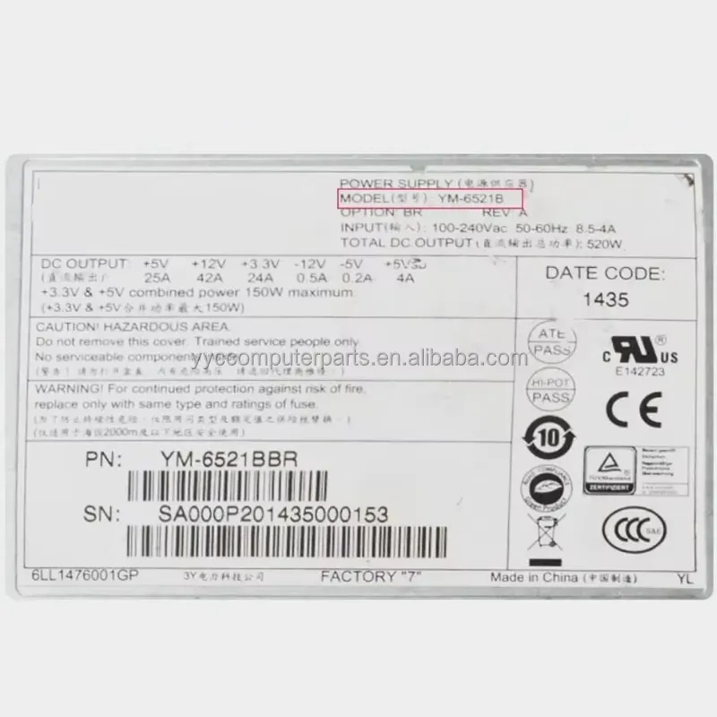 Promoção Quente YM-6521B 520W  - Server Power Supply avaliação e preço