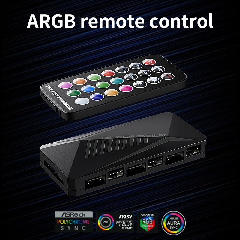 Teucer LP-6P argb controle rem - Pc Power Supply avaliação e preço